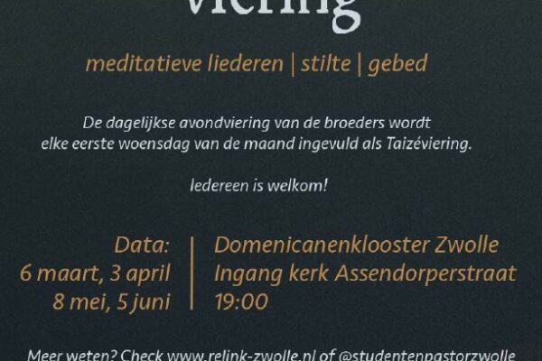 Maandelijkse Taizé vieringen