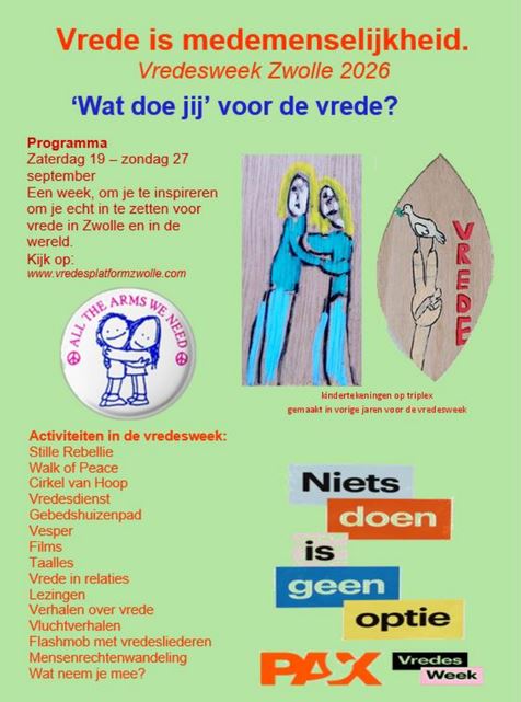 Vooraankondiging Vredesweek